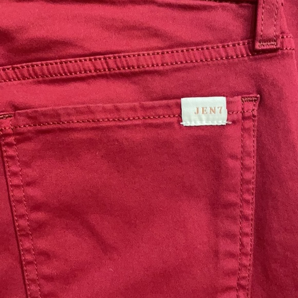 JEN 7 by FOR ALL MANKIND women’s ANKLE SKINNY JEAN in MERLOT color, SIZE 8 - Picture 4 of 11